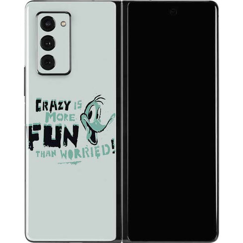Looney Tunes Daffy Duck Crazy Galaxy Z Fold2 5G Skin