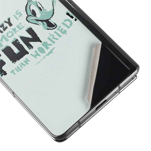 Looney Tunes Daffy Duck Crazy Galaxy Z Fold2 5G Skin