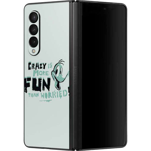 Looney Tunes Daffy Duck Crazy Galaxy Z Fold3 5G Skin