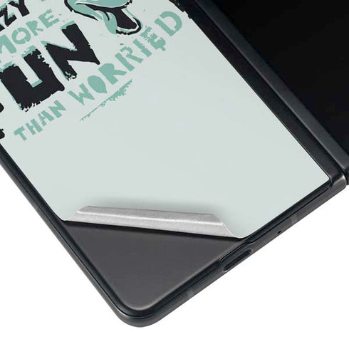 Looney Tunes Daffy Duck Crazy Galaxy Z Fold3 5G Skin