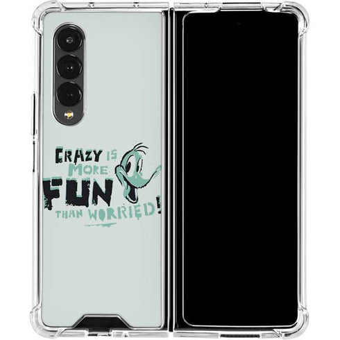 Looney Tunes Daffy Duck Crazy Galaxy Z Fold4 5G Clear Case