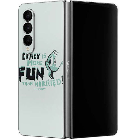 Looney Tunes Daffy Duck Crazy Galaxy Z Fold4 5G Skin