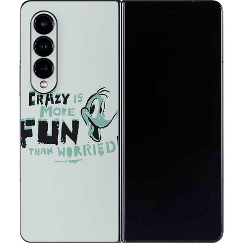 Looney Tunes Daffy Duck Crazy Galaxy Z Fold4 5G Skin