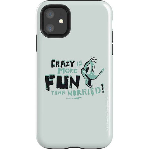 Looney Tunes Daffy Duck Crazy iPhone 11 Impact Case