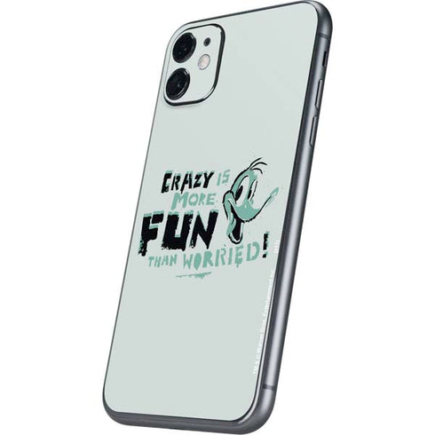 Looney Tunes Daffy Duck Crazy iPhone 11 Skin