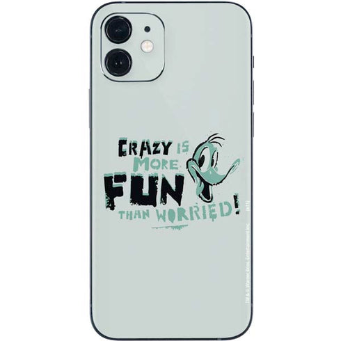 Looney Tunes Daffy Duck Crazy iPhone 12 Mini Skin
