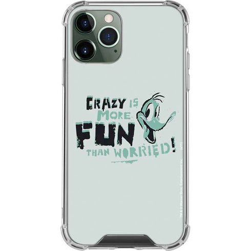 Looney Tunes Daffy Duck Crazy iPhone 12 Pro Clear Case