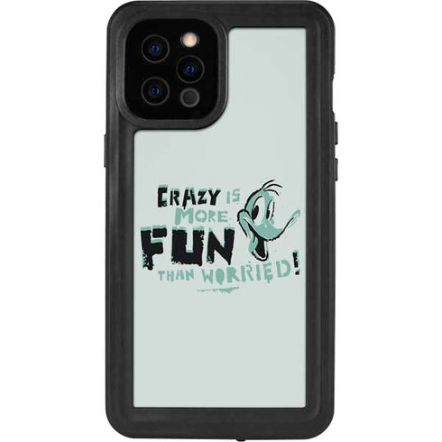 Looney Tunes Daffy Duck Crazy iPhone 12 Pro Max Waterproof Case