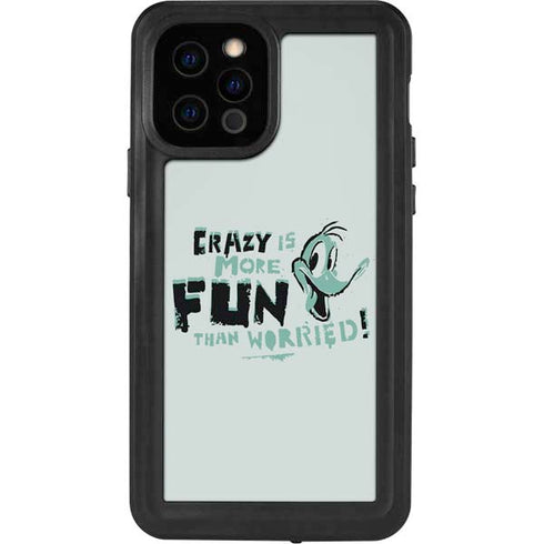Looney Tunes Daffy Duck Crazy iPhone 12 Pro Waterproof Case
