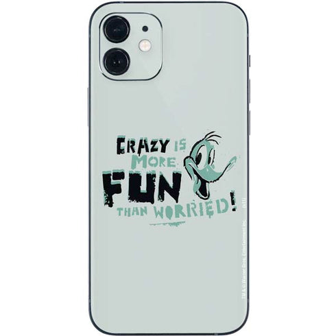 Looney Tunes Daffy Duck Crazy iPhone 12 Skin
