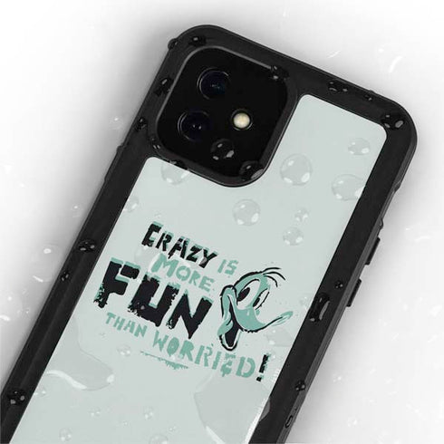 Looney Tunes Daffy Duck Crazy iPhone 12 Waterproof Case