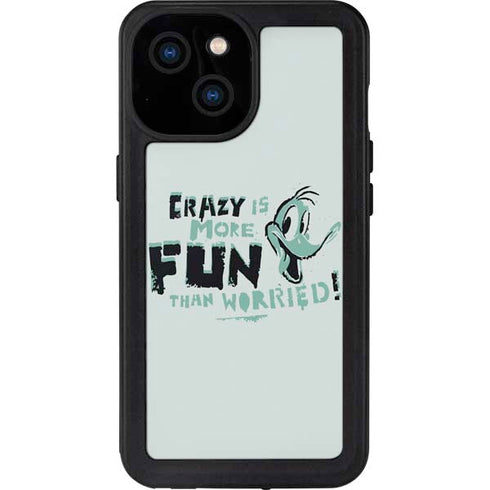 Looney Tunes Daffy Duck Crazy iPhone 13 Mini Waterproof Case