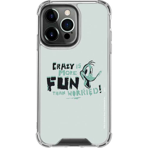 Looney Tunes Daffy Duck Crazy iPhone 13 Pro Clear Case