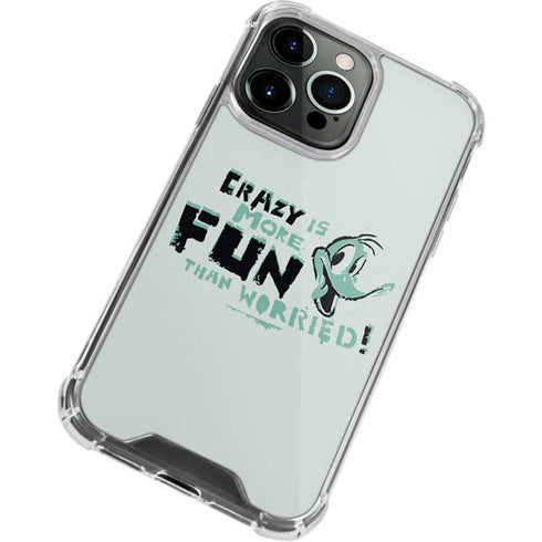 Looney Tunes Daffy Duck Crazy iPhone 13 Pro Clear Case