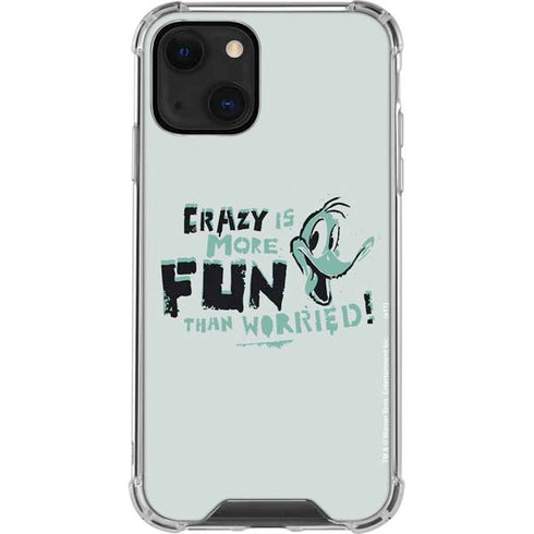 Looney Tunes Daffy Duck Crazy iPhone 14 Clear Case