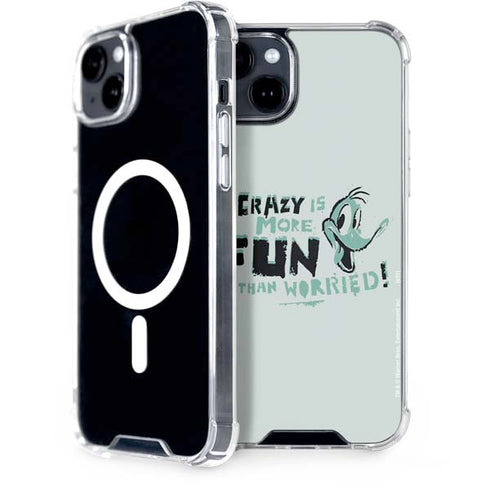 Looney Tunes Daffy Duck Crazy iPhone 15 Plus MagSafe Case