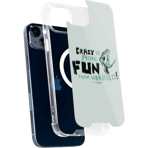 Looney Tunes Daffy Duck Crazy iPhone 14 Plus MagSafe Case