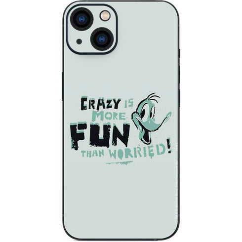 Looney Tunes Daffy Duck Crazy iPhone 14 Skin