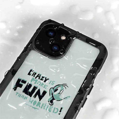 Looney Tunes Daffy Duck Crazy iPhone 15 Plus Waterproof Case