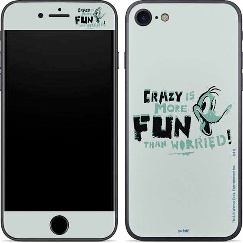 Looney Tunes Daffy Duck Crazy iPhone 8 Skin