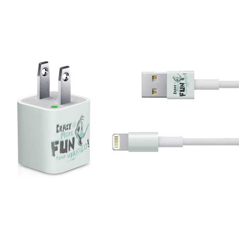 Looney Tunes Daffy Duck Crazy iPhone Charger (5W USB) Skin