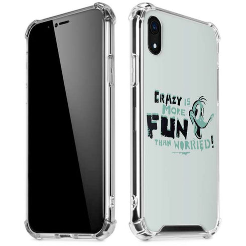 Looney Tunes Daffy Duck Crazy iPhone XR Clear Case