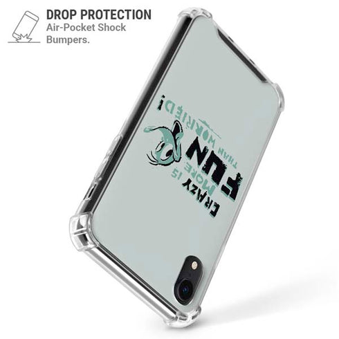 Looney Tunes Daffy Duck Crazy iPhone XR Clear Case