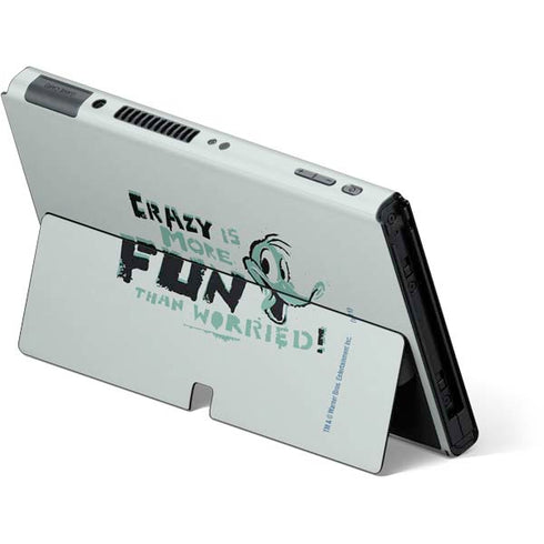 Looney Tunes Daffy Duck Crazy Nintendo Switch OLED (2021) Skin