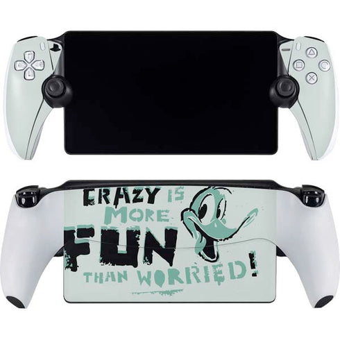 Looney Tunes Daffy Duck Crazy PlayStation Portal Remote Player Skin