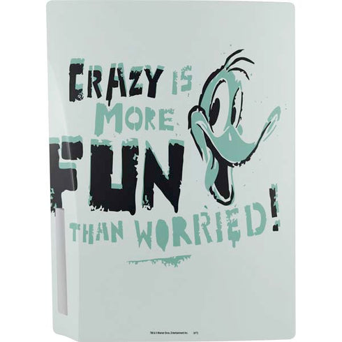 Looney Tunes Daffy Duck Crazy PS5 Console Skin