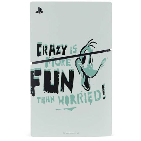 Looney Tunes Daffy Duck Crazy PS5 Slim Disk Bundle Skin