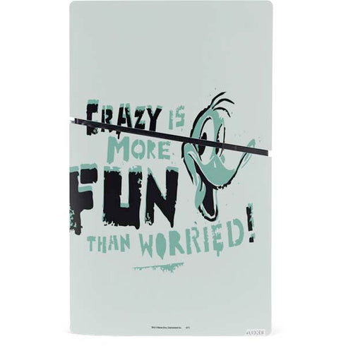 Looney Tunes Daffy Duck Crazy PS5 Slim Digital Edition Console Skin