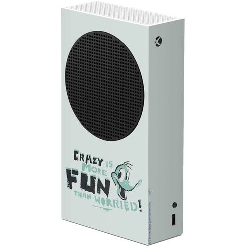 Looney Tunes Daffy Duck Crazy Xbox Series S Console Skin