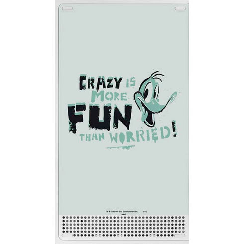 Looney Tunes Daffy Duck Crazy Xbox Series S Console Skin