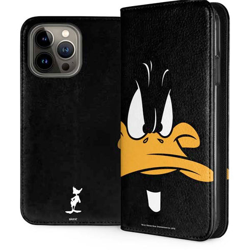 Looney Tunes Daffy Duck iPhone 15 Pro Max Folio Case