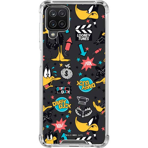 Looney Tunes Daffy Duck Patches Galaxy A12 Clear Case