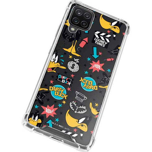 Looney Tunes Daffy Duck Patches Galaxy A12 Clear Case