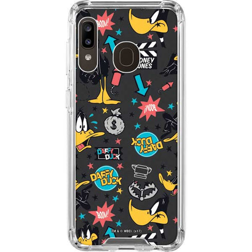Looney Tunes Daffy Duck Patches Galaxy A30 Clear Case