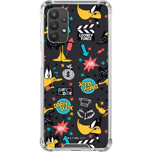 Looney Tunes Daffy Duck Patches Galaxy A32 5G Clear Case