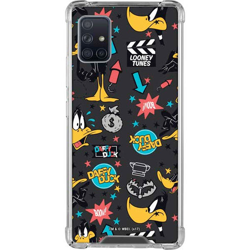 Looney Tunes Daffy Duck Patches Galaxy A51 5G Clear Case