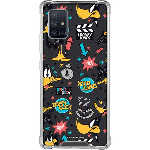 Looney Tunes Daffy Duck Patches Galaxy A71 5G Clear Case