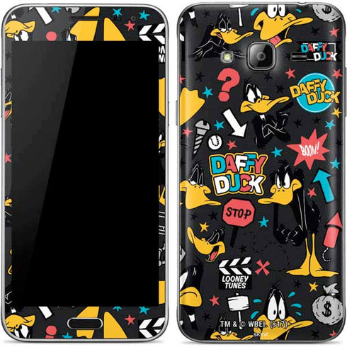 Looney Tunes Daffy Duck Patches Galaxy J3 Skin