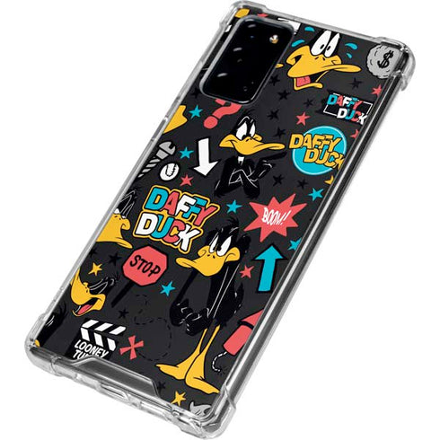 Looney Tunes Daffy Duck Patches Galaxy Note20 5G Clear Case