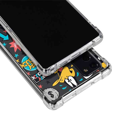 Looney Tunes Daffy Duck Patches Galaxy Note20 5G Clear Case