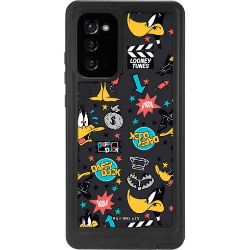 Looney Tunes Daffy Duck Patches Galaxy Note20 5G Waterproof Case