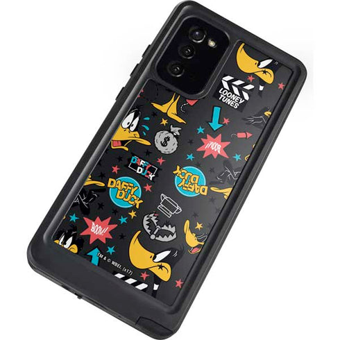 Looney Tunes Daffy Duck Patches Galaxy Note20 5G Waterproof Case