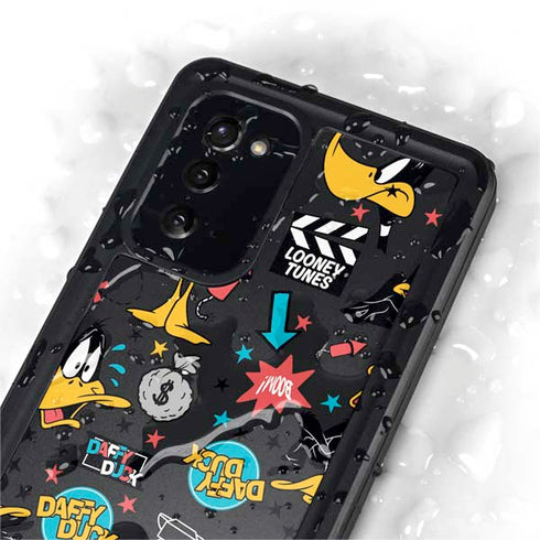 Looney Tunes Daffy Duck Patches Galaxy Note20 5G Waterproof Case