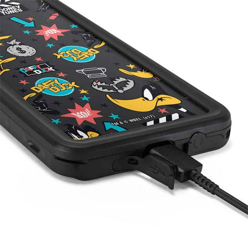 Looney Tunes Daffy Duck Patches Galaxy S20 Plus Waterproof Case