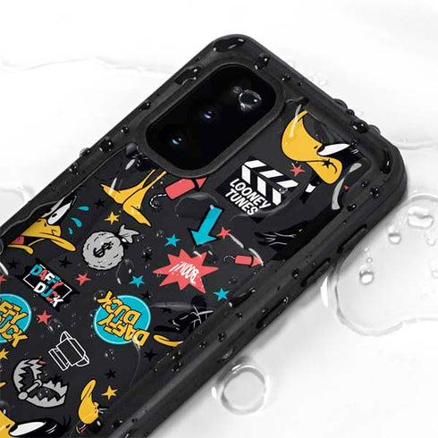 Looney Tunes Daffy Duck Patches Galaxy S20 Waterproof Case