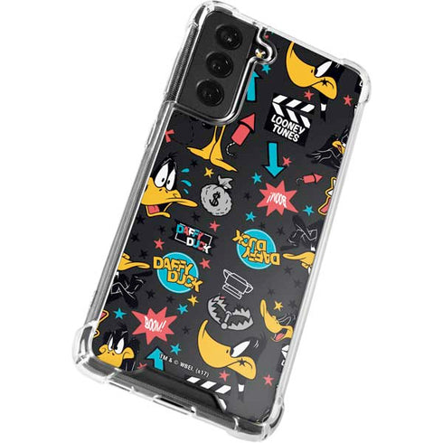 Looney Tunes Daffy Duck Patches Galaxy S21 FE Clear Case